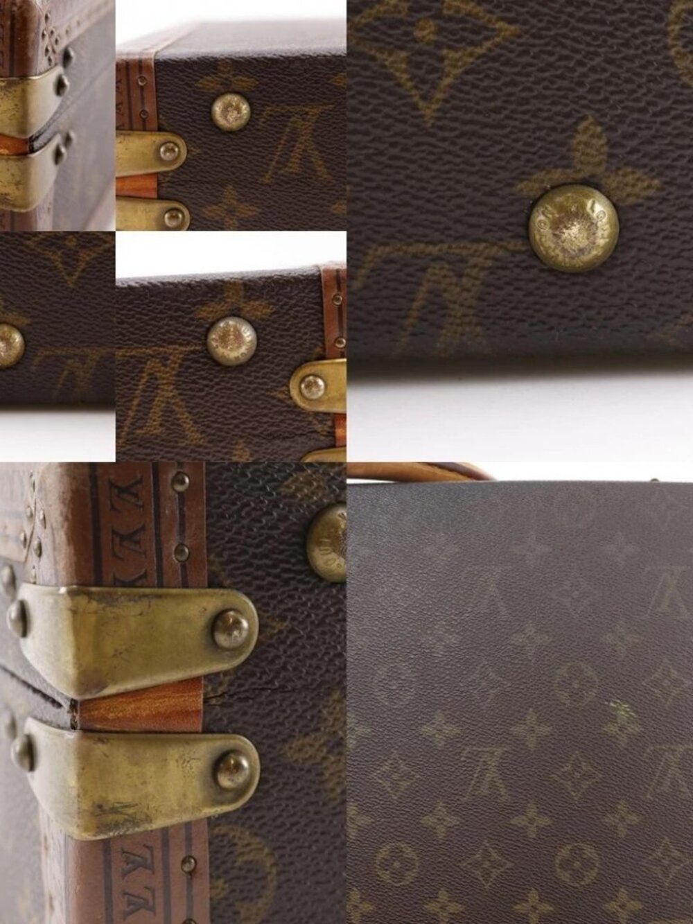 LOUIS VUITTON President trunk M53012 vintage Attache case Brown Monogram - Picture 4 of 12